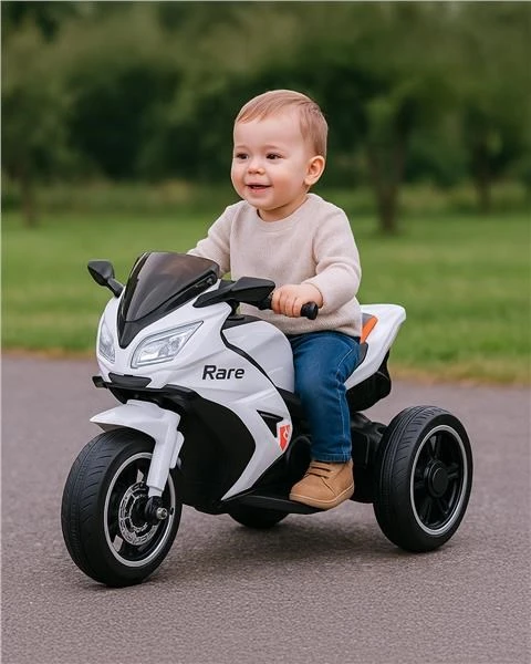 Vaikiškas elektrinis motociklas Baby Mix Rare baltas
