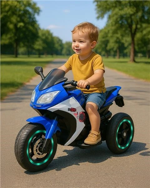 Vaikiškas elektrinis motociklas Baby Mix Rare mėlynas