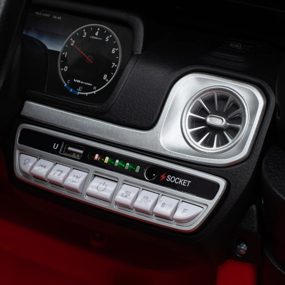 Vaikiškas elektromobilis Baby Mix Mercedes-Benz G63 AMG, raudonas