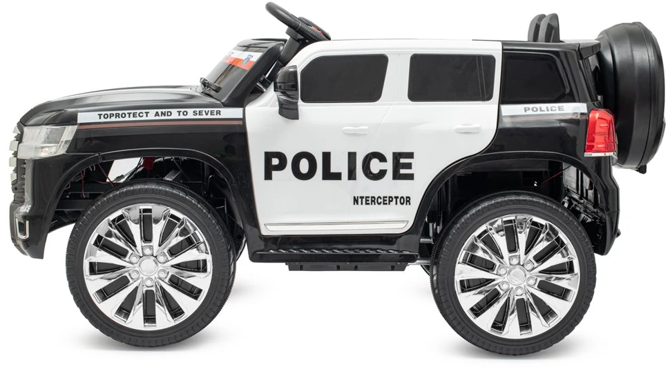 Vaikiškas elektromobilis Baby Mix Police 4x4 juodas