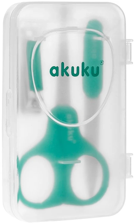 AKUKU kūdikių nagų priežiūros rinkinys MINT, A0040