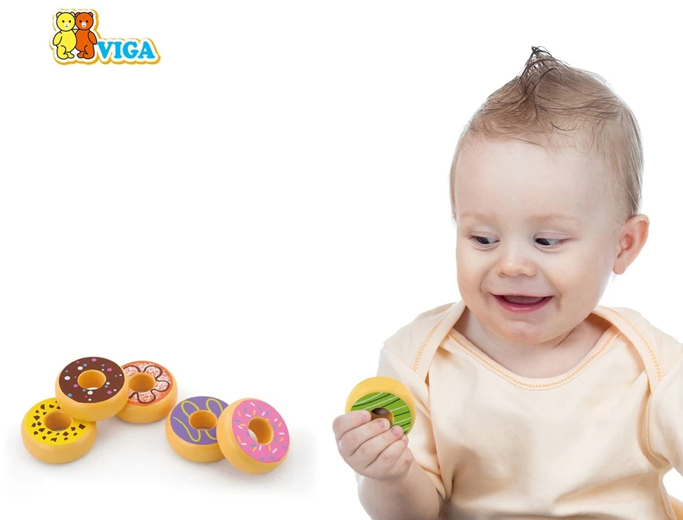 Viga medinės spurgos „Donata 6 PCS“
