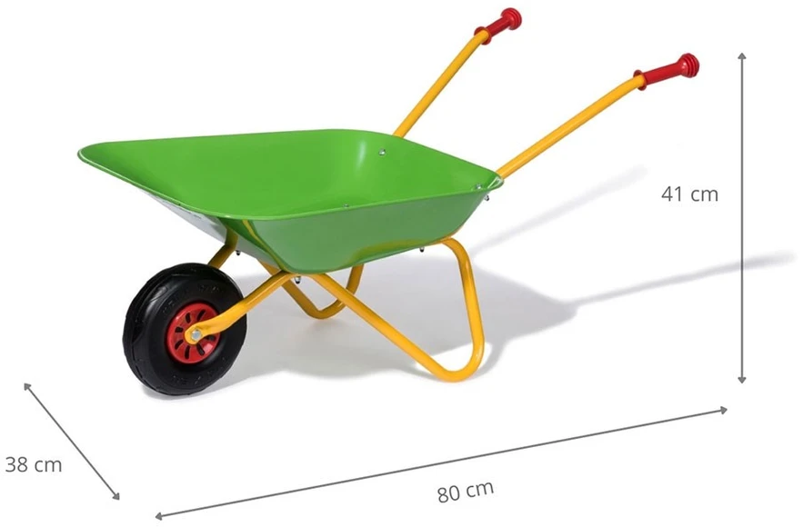 Rolly Toys Metalinė Sodo Vežimėlis Žalias 25kg