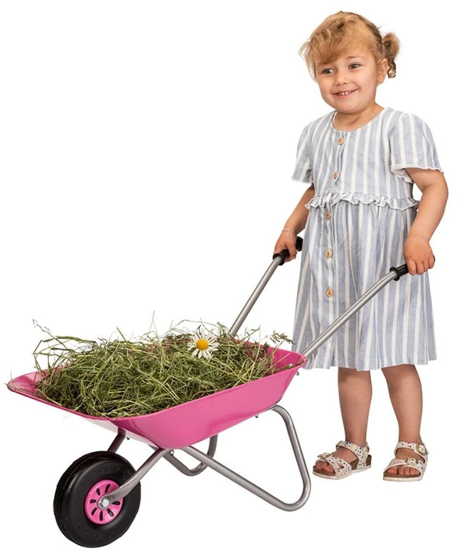 Rolly Toys Vaikiškas metalinis vežimėlis rožinis Milly Mally