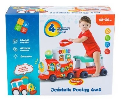 Balibazoo DUMEL DD 10226 važiuojamasis traukinys 4in1