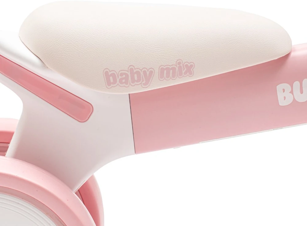 Vaikiškas paspirtukas Baby Mix Baby Bunny Hop itin lengvas rožinis
