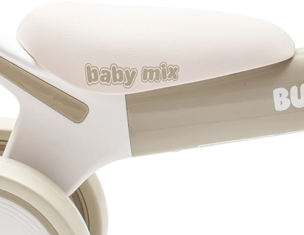 Vaikiškas paspirtukas Baby Mix Baby Bunny Hop itin lengvas šiltos pilkos spalvos