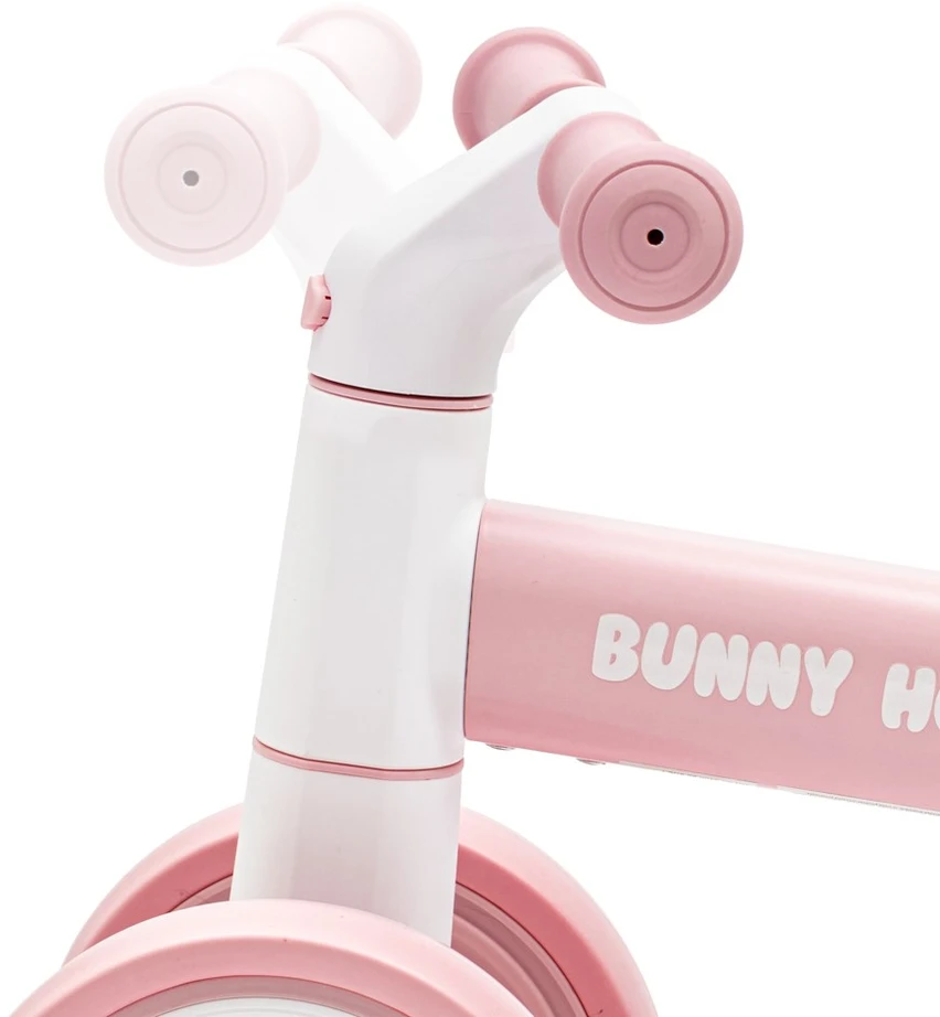 Vaikiškas paspirtukas Baby Mix Baby Bunny Hop itin lengvas rožinis