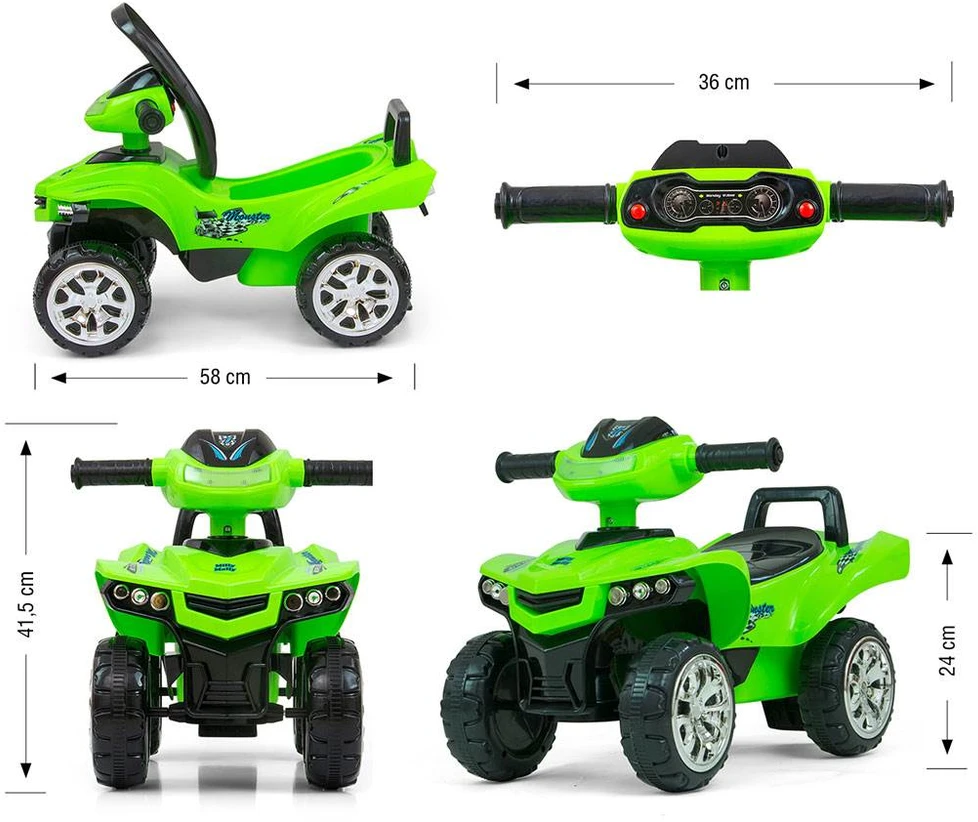 Milly Mally Monster paspiriama mašinėlė, žalia