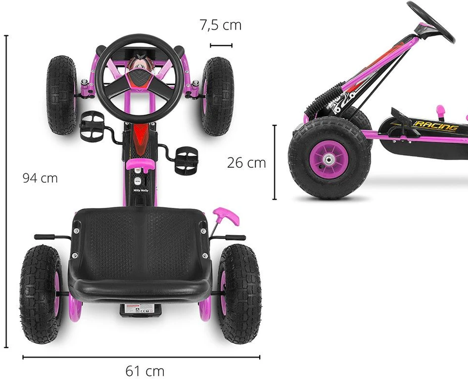 Milly Mally Thor pedalinis kartingas