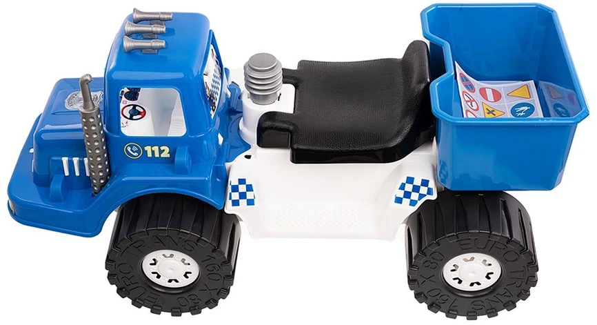 Vaikiškas policijos dviratis BAYO POLICE, 70 cm, mėlynas