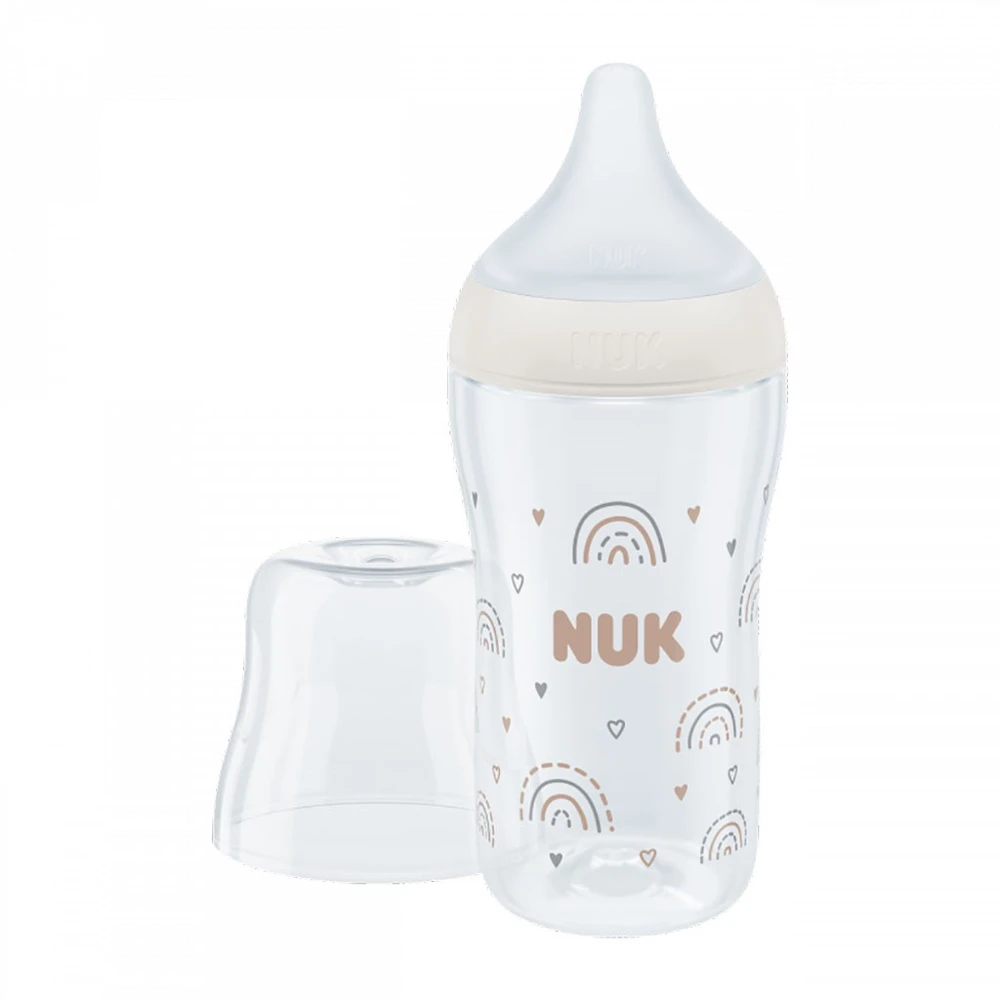 Vaikiškas stiklinis buteliukas NUK Perfect Match su temperatūros kontrole 230 ml