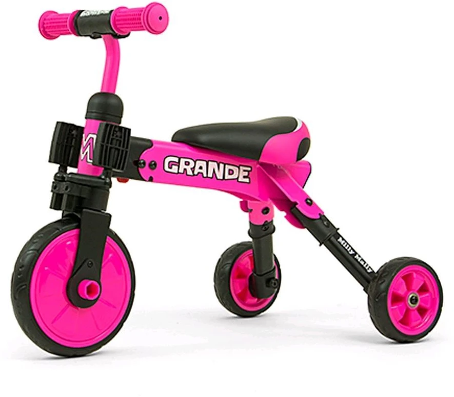 MILLY MALLY 2in1 Grande rožinis dviratis
