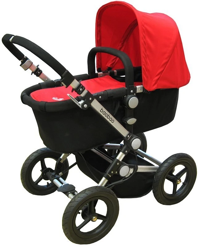 Vaikiškas vežimėlis Baobao Raudona Eurobaby standartinis