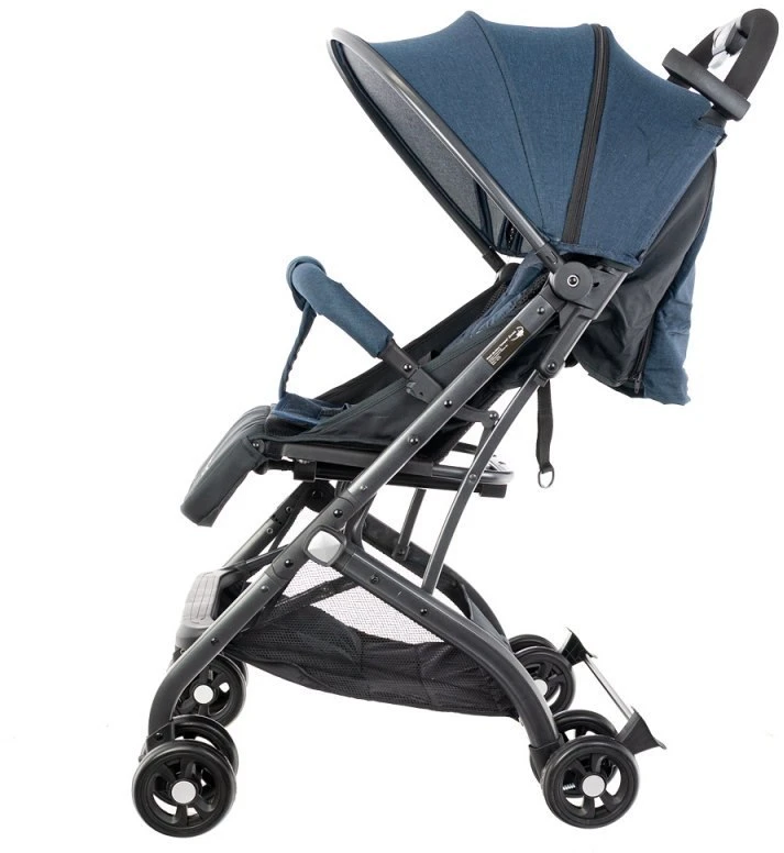 Vaikiškas vežimėlis lagaminas compact mėlynas EUROBABY