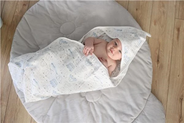 Dėlionė Vaikiškas žaidimų kilimėlis New Baby Bear šiltos pilkos spalvos