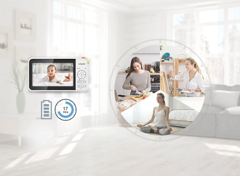 Vaizdo kūdikio monitorius su LCD ekranu ir kamera Vtech BM5550 Owl