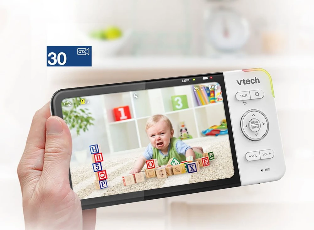 Vaizdo kūdikių monitorius su LCD ekranu ir kamera Vtech RM5754 HD