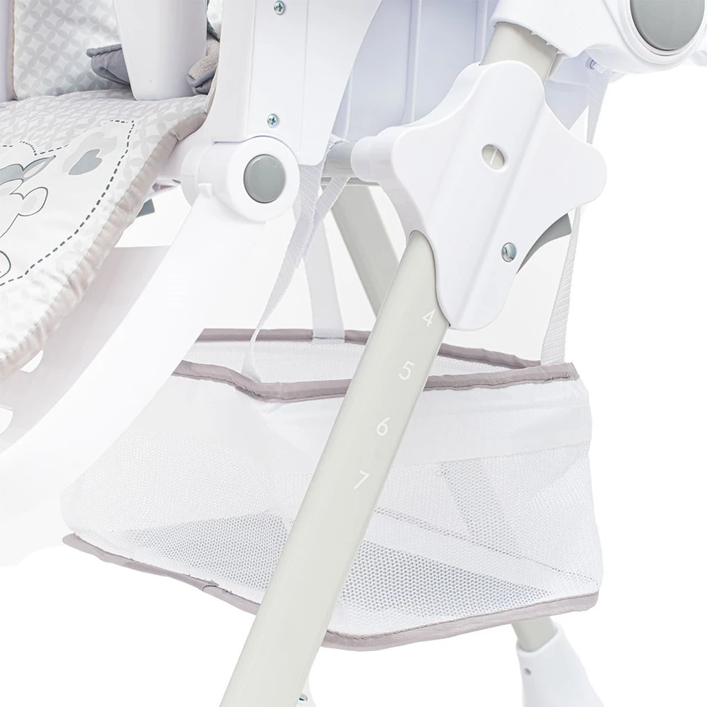 BABY MIX UR-YQ-B003S Aukšta kėdutė Kūdikių pilka 39507
