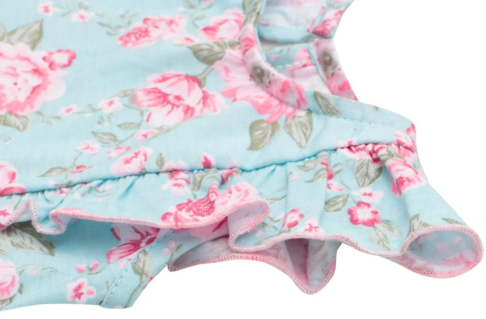 Vasarinė medvilninė kūdikių suknelė New Baby Roses, dydis 56 (0-3 mėn.)