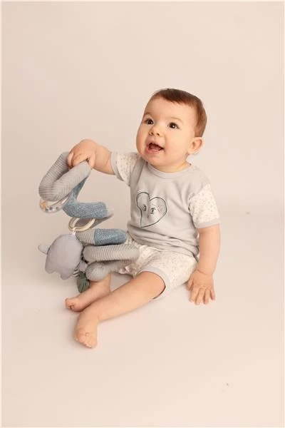 Vasarinis medvilninis kombinezonas kūdikiui New Baby Hearts, dydis 56 (0-3 mėn.)