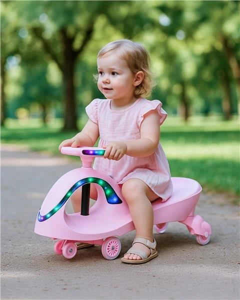 Važiuoklė vaikams su LED Baby Mix G-Force, rožinė