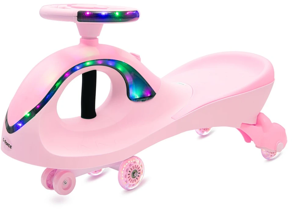 Važiuoklė vaikams su LED Baby Mix G-Force, rožinė