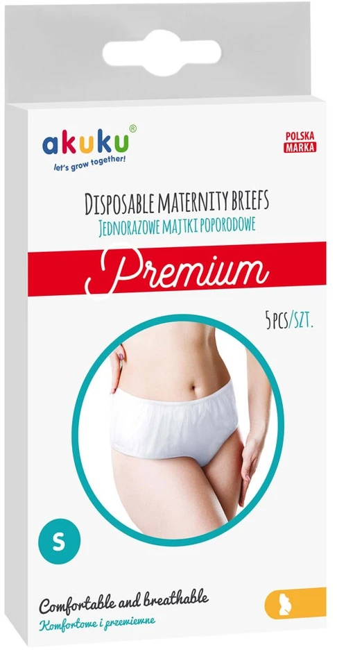 Akuku vienkartinės kelnaitės po gimdymo, Premium, Dydis S, 5 pcs, A0549