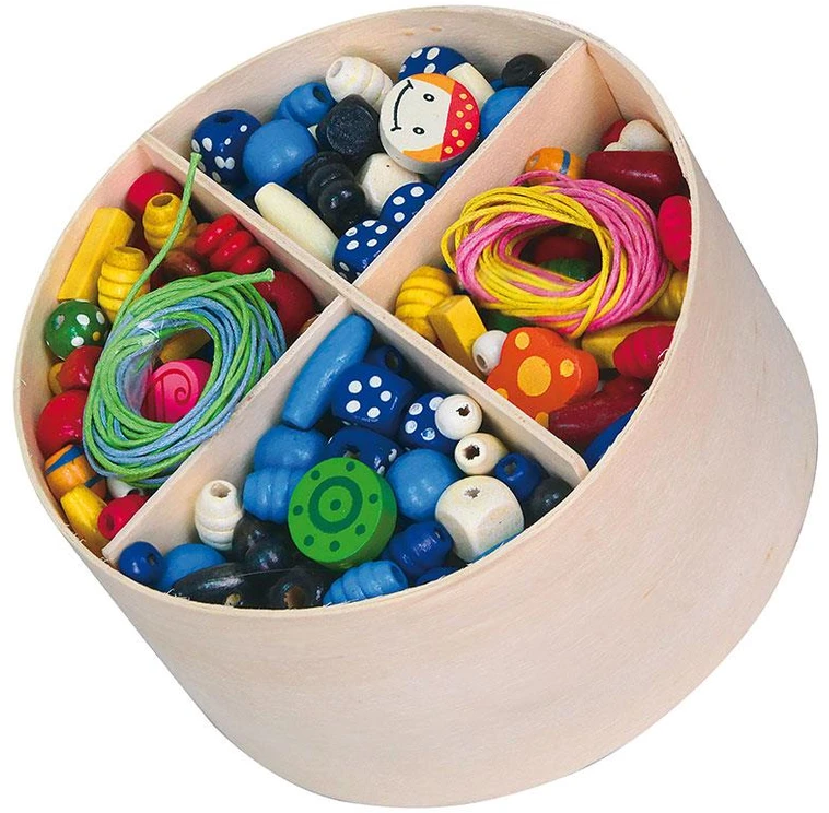 Viga New Classic Toys Įvairiaspalvių karoliukų rinkinys