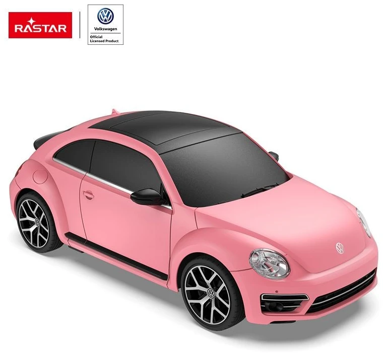 RASTAR R/C 1:24 Volkswagen Beetle nuotolinio valdymo automobilis - keičianti spalvą (rožinis)