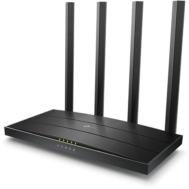 TP-LINK | Maršrutizatorius | Archer C6 | 802.11ac | 300+867 Mbit/s | 10/100/1000 Mbit/s | Mesh palaikymas: ne | MU-MIMO: taip | Mobiliojo ryšio nėra | Antenų tipas: 4x išorinės | Ne
