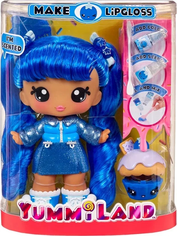 Yummiland didelė lėlė su lūpų blizgiu Pet-Rory Blueberry