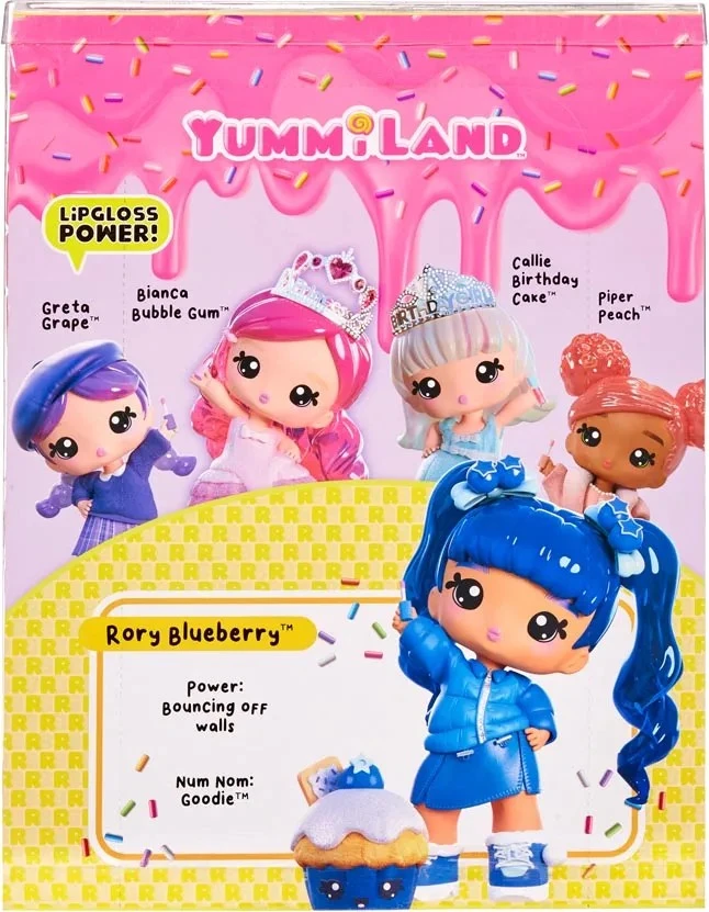 Yummiland didelė lėlė su lūpų blizgiu Pet-Rory Blueberry