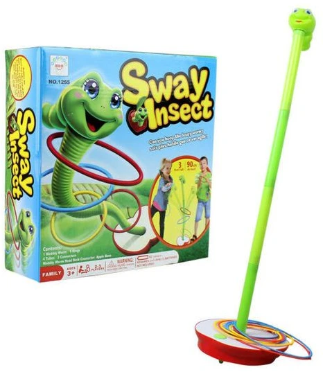 Linguojantis žiedų žaidimas kirmėliukas "Sway Insect "