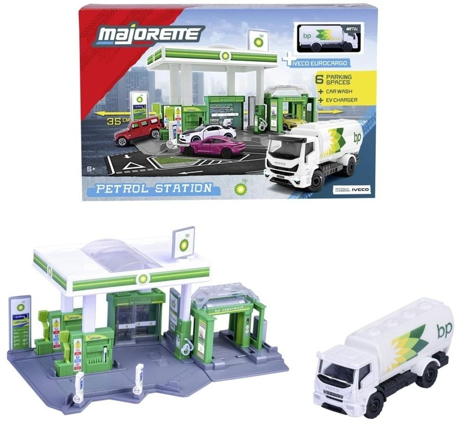 Majorette - Degalinė BP + 1 transporto priemonė (8502006001)
