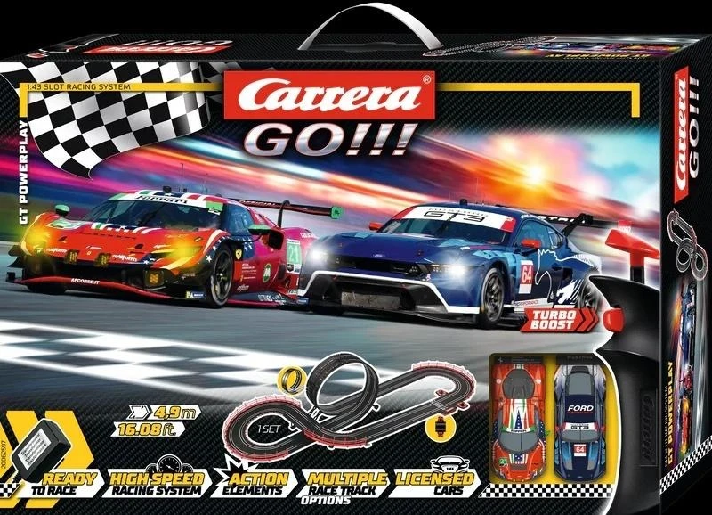 Žaislinė lenktyninė trasa Carrera GO!!! GT Powerplay 4,9 m