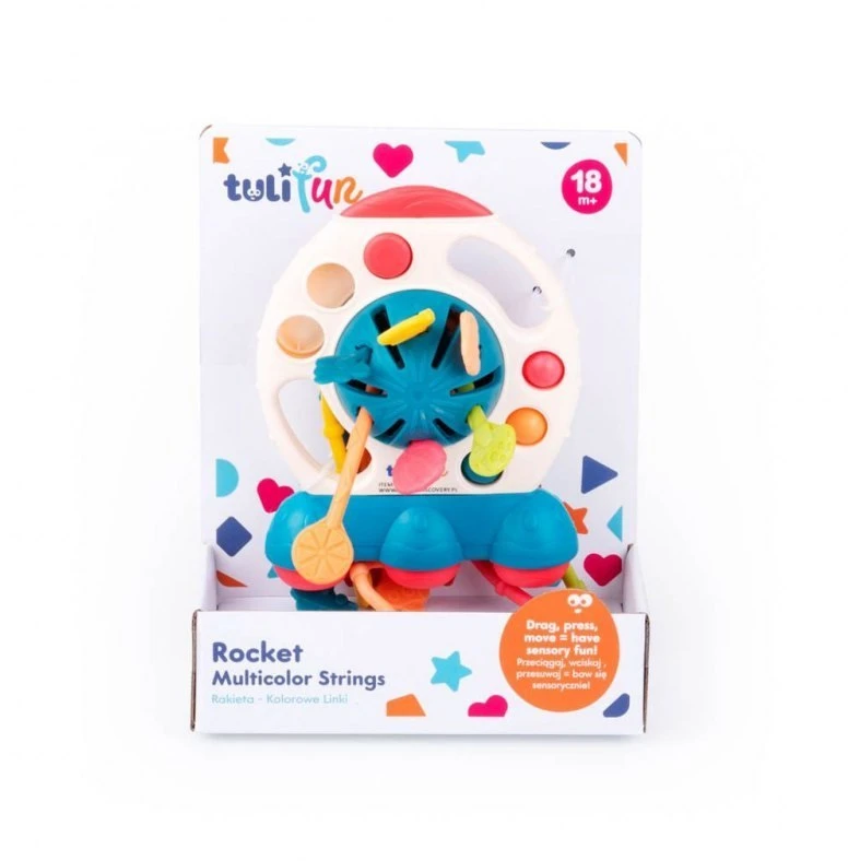 Tuli Fun Žaislinė raketė su spalvotomis virvelėmis Dumel
