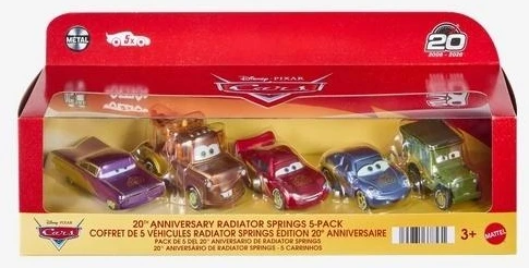 Žaisliniai automobiliai Mattel 20 metų jubiliejui 5 vnt