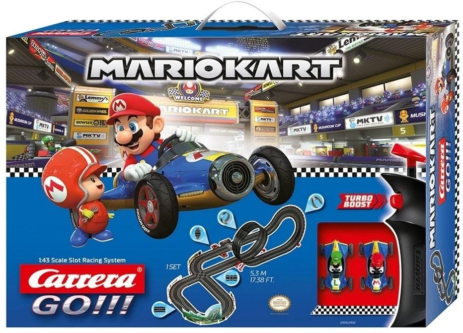 Žaislinis automobilių lenktynių rinkinys Carrera GO!!! - Nintendo Mario Kart Mach 8