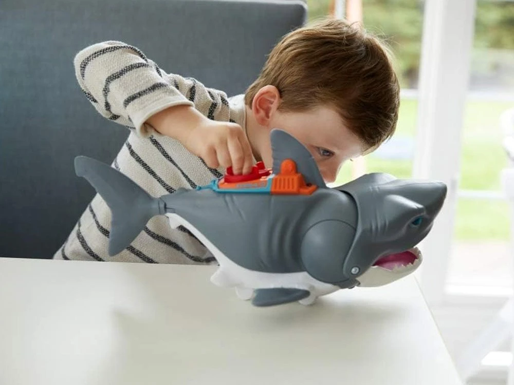 Fisher Price Mattel Imaginext Mega mechaninė ryklio ataka, judanti burna ZA5438