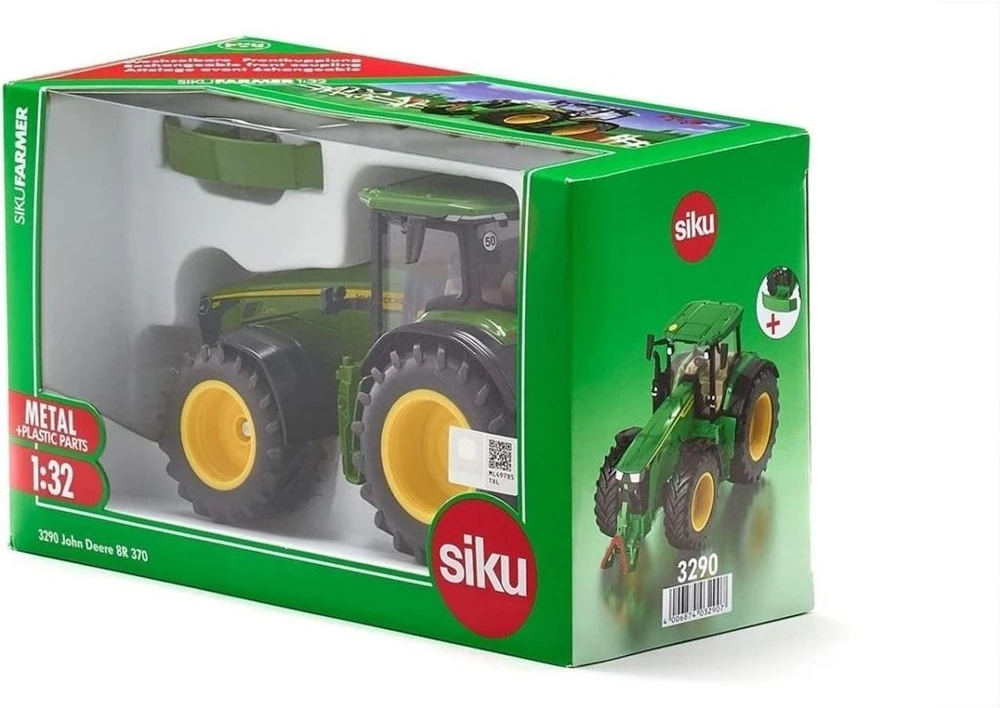 Žaislinis traktorius John Deere 8R 370 Siku