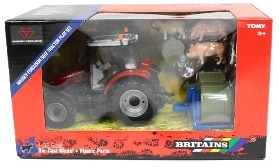 Žaislinis traktorius Massey Ferguson 5612 Britains TOMY