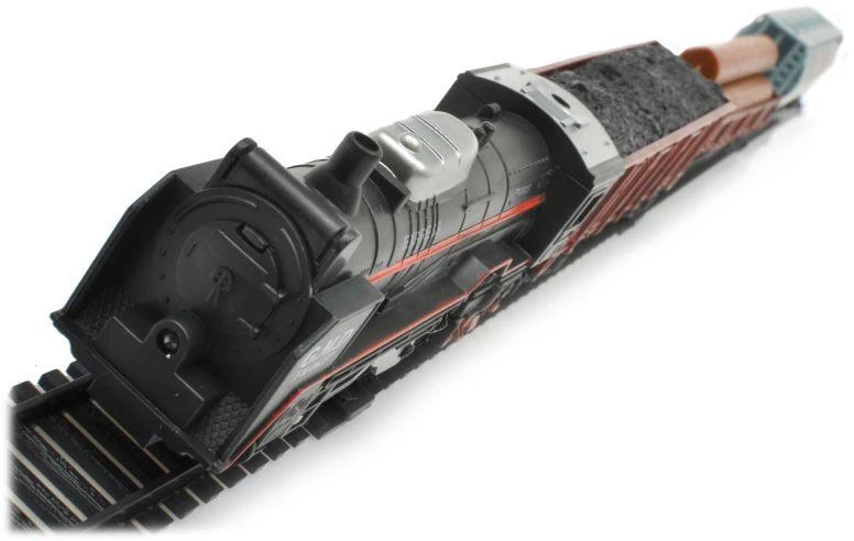 Žaislinis traukinys Rail King su 3 vagonais