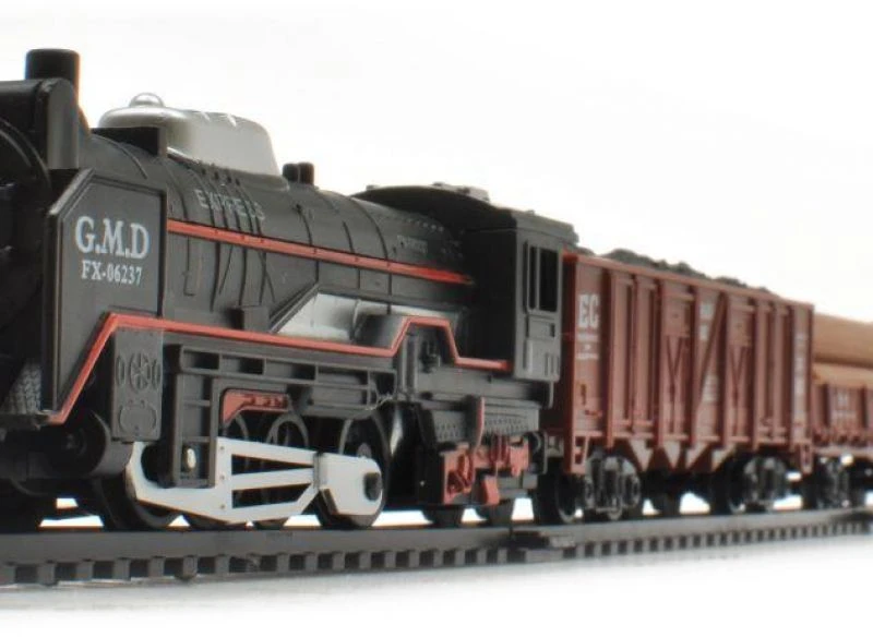 Žaislinis traukinys Rail King su 3 vagonais