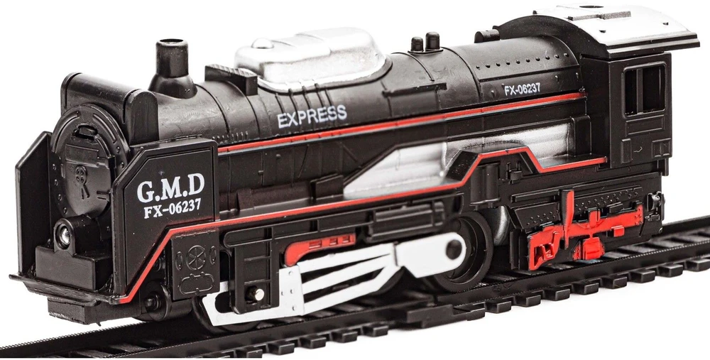 Žaislinis traukinys Rail King su 3 vagonais