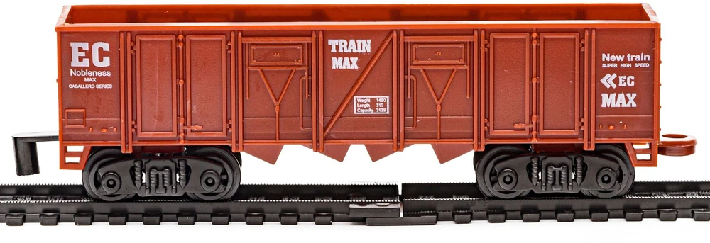 Žaislinis traukinys Rail King su garvežiu ir 3 vagonais