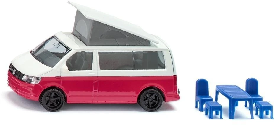 Žaislinis VW T6 California automobilis su judančiu stogu Siku Super