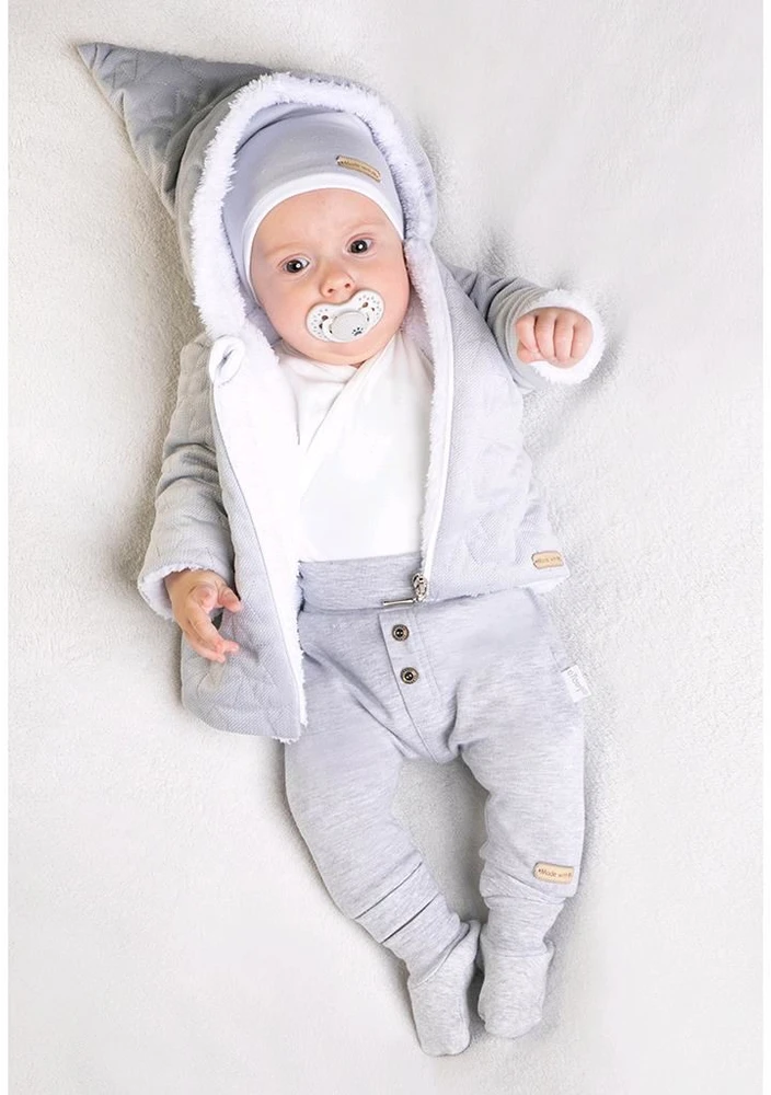 Žieminis kūdikio paltukas su kepure Nicol Kids Winter mėlynas, dydis 56 (0-3 mėn.)