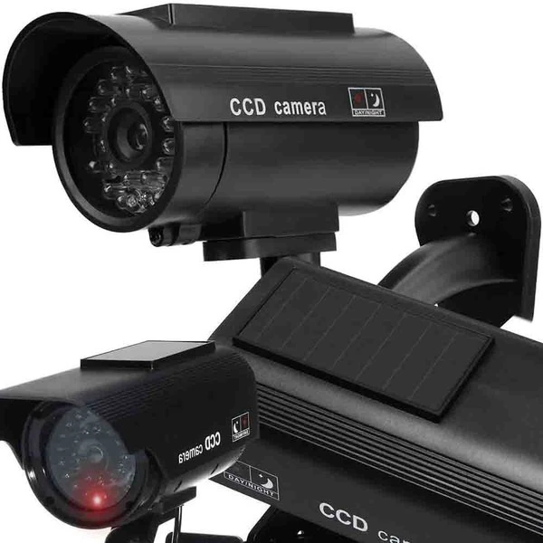 Televizorius Kamera Vaizdo stebėjimo kameros muliažas RETOO E057 su LED indikatoriumi, sidabrinė, AA baterijos