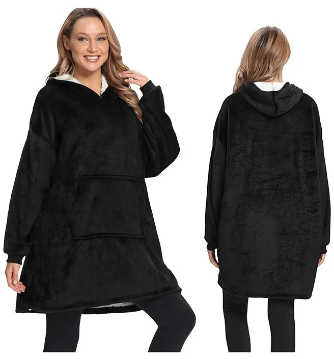 XXL sweatshirt - blanket juodas Ruhhy 24403
